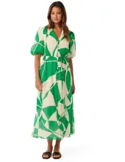 [Forever New] Loanne Puff Sleeve Midi Dress in Green