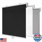 SHADEMOON Cordless 100% Blackout Window Roller Shades, Room Darkening Spring