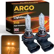 Argo Hb3 headlight bulb Halogen 100w 2500k 12V Main Dipped High Low Beam 9005 P20D Super Bright Upgrade Front Fog Light Lamp Car DRL Daytime Running Lights Bulbs
