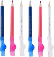 6pcs Tailor Chalk Fabric Markers and Sewing Pencils Ergonomic Design for Easy Application Premium Sewing Accessories for Tailoring and Dressmaking