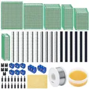 Miuzei Double Sided PCB Board Prototype Kit, Prototype Board for DIY Solderin...