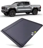 MHXJQY Retractable Hard Truck Bed Tonneau Cover Compatible for Chevy Colorado Compatible for GMC Canyon 2015-2022 5.2ft (62.4") Short Box Bed Cover with Lock Pickup Accessories(Electric)