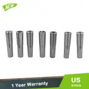 MT2 Shank Round Collets 7Pc Set #2 Morse Taper 2MT Chuck 1/8" -1/2"