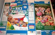 1999 Kellogg's Holiday Rice Krispies Cereal Box unused Flat oc25
