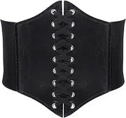 [Liutufy] Women's Wasp Corset Belt Adjustable Vintage Elastic Waist Belt