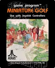 Atari 2600 Replacement Label - Miniature Golf