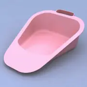 Reusable Fracture Bed Pan, Lightweight Plastic Aid Urinal, Bedroom (3 Units)