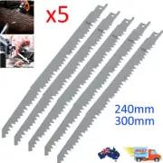 5x 240mm 300mm Stainless Reciprocating Saw Blade Wood Pruning Cutting Tree Root