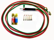 Oxygen/ Acetylene Jewelers' Mini Torch W/Tips & Flashback Arrestors, Fits Smith