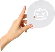 LABRIMP 12-Piece Halloween Cookie Decorating Mold Set Latte Art Stencils for Cappuccino Art Templates Cake Decorating Tool