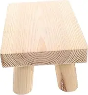 LOEFLIFA Portable Wooden Toddler Stool Compact Lightweight Step Stool for Children Safe Stable Footrest