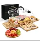 Charcuterie Boards - Cheese Board Set, Charcuterie Board with Lid, Gifts for ...