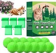 Cat Drive Outdoor - Peppermint Indoor Cat Control - Plant-Based Natural Granular Ball to Guard Against Scratch and Chew, Keep Dogs Away from Yard