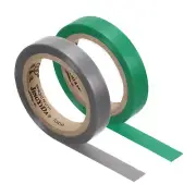 2Pcs 26Ft Tennis Racket Badminton Racquet Grip Finishing Tapes, Grey/Green