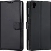 Compatible with Sony Xperia L1 G3311 Wallet Magnetic Closure Case Cover,Compatible with Sony Xperia L1 G3311 Flip Kickstand Case Black