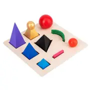 Children’s Basic Grammar Symbol Wooden Puzzle Table Game Language Learning Props Toy Primary School Sensory Teaching Aid Multicolor