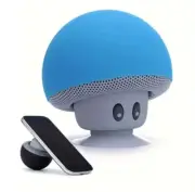 Blue Portable Mini Mushroom Speaker Wireless Bluetooth