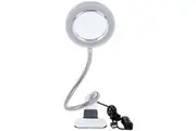 Lighting LED 8X Magnifying Lamp with Metal Clamp 360 Flexible Gooseneck and USB Plug Design for Tattoo, Manicure and Reading