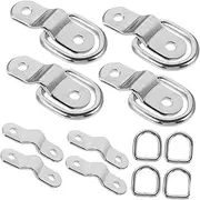 8pcs D Ring Tie Down Hooks for Truck Bed Heavy Duty D Rings for Trailers Multi Functional Tie Down Anchors for Secure Luggage and Equipment Transport
