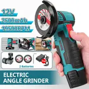Electric Polishing Grinding Machine 76mm Mini Angle Grinder Brushless Motor 12V