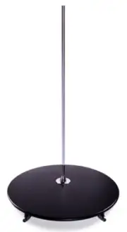 X-STAGE Lite 40mm Chrome Spinning Static Dance Exercise X Pole Podium Set