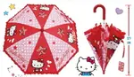 大賀屋 正版 HELLO KITTY 雨傘 童傘 陽傘 小雨傘 兒童雨傘 直傘 蕾絲傘 小孩傘 KT T00011874