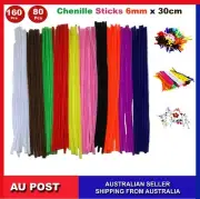 500, 80 Pcs infuse Pipe Cleaners Chenille Craft Sticks Asst Colours 30cm