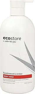 Ecostore Body Wash Sandalwood & Amber 900ml Pump NEW Gently cleanses and nourishes, Skin pH-balanced, Plant & mineral-based, Natural fragrance, For all skin types, Large size: 30.4 Fl Oz.