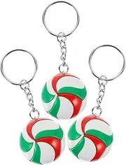 VANZACK 3 Pcs Volleyball Keychains Multi Function Key Chain Portable Bag Pendants Sports Souvenir Favors for Backpacks Keys and More for Volleyball Fans and Collectors