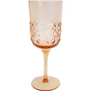 Peach Vintage Set of 4Stemware
