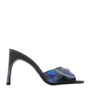 Coperni Holographic Logo Heeled Mules 36,37,39 Black