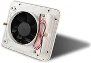 GATSUN 12V 8W snowy Fridge Vent With Fan Compatible With RV Trailer Caravan Side Air Silence Exhaust Automobile Accessories Car Styling Camper (Color : White low noise)