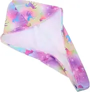 BATHVEVE Microfiber Hair Turban Absorbent Cap for Quick Dry Curly Hair Stylish Sleep Wrap with Elastic Band for Women