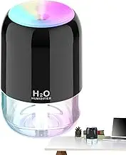 200ML Household LED Humidifier - Quiet Water-Saving Air Moisturizer | Compact USB Air Humidifiers for Home Bedroom Office, Silent Mist Maker, Personal Small Room Humidifier for Dry Airs