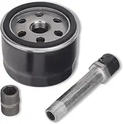 MIU13767 AM131611 AM125424 Easy Change Conversion Kit Compatible with J-ohnDeere Lawn and Garden Tractor MIU13767B, S160, S130, E120, E130, E150 & with 1 Oil Filter, 1 Drain Plug, 1 Adapter Fitting