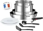 Tefal Ingenio Induction Emotion Stainless Steel 10 Pc Set Detachable Handle