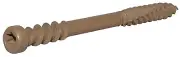 Deck Plus 48451 Composite Deck Screws No. 10 X 2-1/2" L Star Flat Head 1 lb Tan