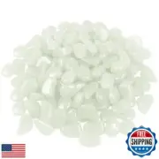 Glow in The Dark Garden Pebbles 150pcs Outdoor Decor Bulk Blue Eden Glow Ston