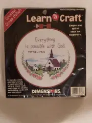 Dimensions Counted Cross Stitch 72472 Everything Is Possible Kit Church NEW USA