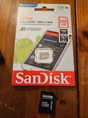 SanDisk Ultra MicroSDXC UHS-I Card 128GB with Adapter