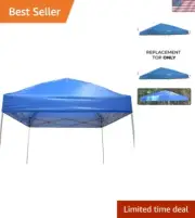 10x10 Royal Blue Canopy Replacement Top - Slant Leg Frame Compatible
