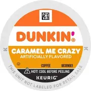 NIB 10 Kcup Dunkin Caramel Me Crazy Coffee Cake Roast Winter Brew Mother Spring