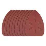 Ozito 80 Grit Medium Detail Sander Sanding Sheets - 10 Pack. Hook & Loop Fitment