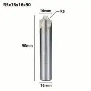 HSS Corner Rounding End Mill R5 Diameter 16mm Milling Cutter CNC Router Bits