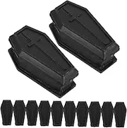 ULTECHNOVO 12Pcs Miniature Coffin Treat Boxes with Lid Halloween Candy Boxes for Decorations Creepy Props and Fun Party Favors for Home Bar and Haunted House