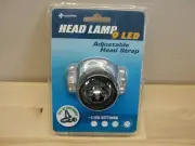 NEW SUPEREX ADJUSTABLE HEAD STRAP 9 LED HEAD LAMP W/ 4 SETTINGS