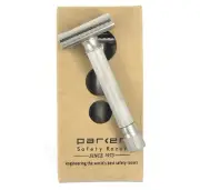 Parker Variant ADJUSTABLE Safety Razor Satin + 5 Parker Double Edge Blades