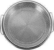 DONFAMDS Drain Rack Mesh Strainer Stainless Steel Filter Basket Kitchen Oil Tray Large Capacity
