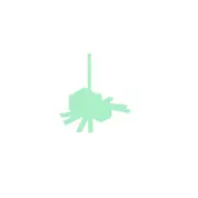 2PCS Spider Creative Luminous Switch Sticker Removable Glow In The Dark Wall Decal Home Decor