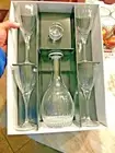 Royal Doulton® "Linear" 5-Piece Wine Set with Decanter CLEAR CRYSTAL NEW IN BOX